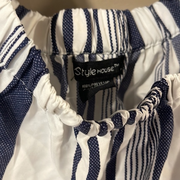 Woman’s Navy Striped Dress - Picture 5 of 6